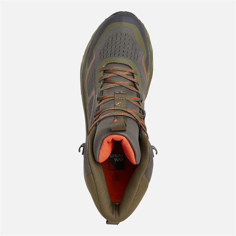 Herre higger 2 mid hydroDRY vandtætte trail vandrestøvler Olive/Beluga - Billede 4