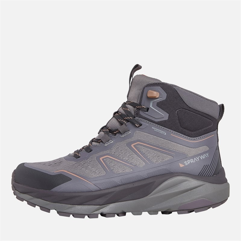 Dame higger 2 mid hydroDRY vandtætte trail vandrestøvler Dusty Purple - Billede 1