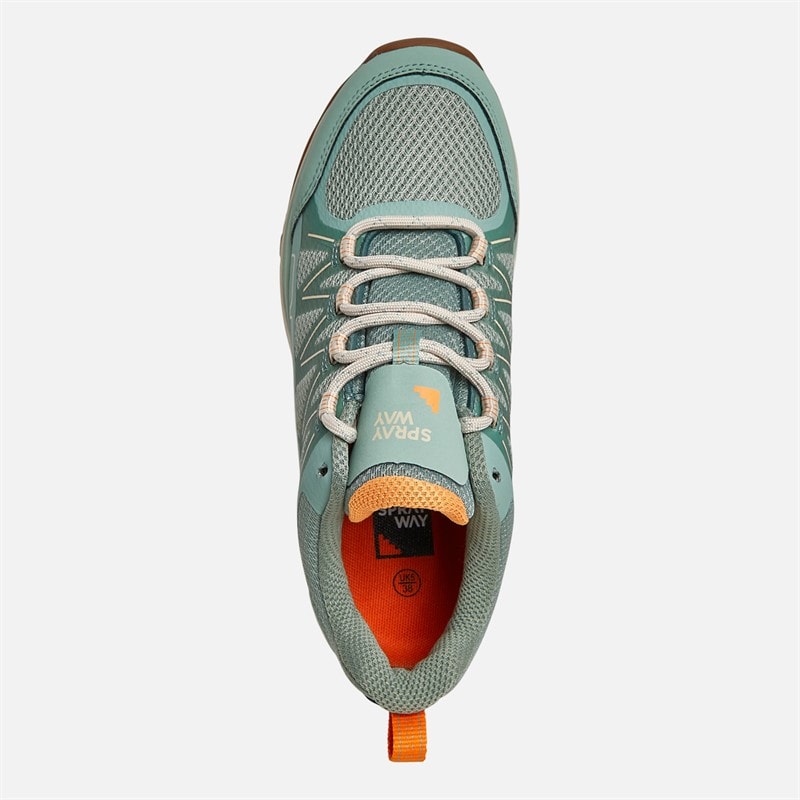 Dame burbage 2 lave HydroDRY vandtætte vandresko Mint/Granite Green - Billede 4