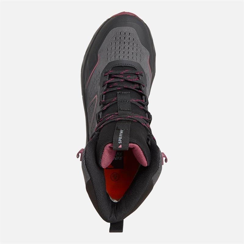 Dame higger 2 mid hydroDRY vandtætte trail vandrestøvler Sort/Lilla - Billede 4
