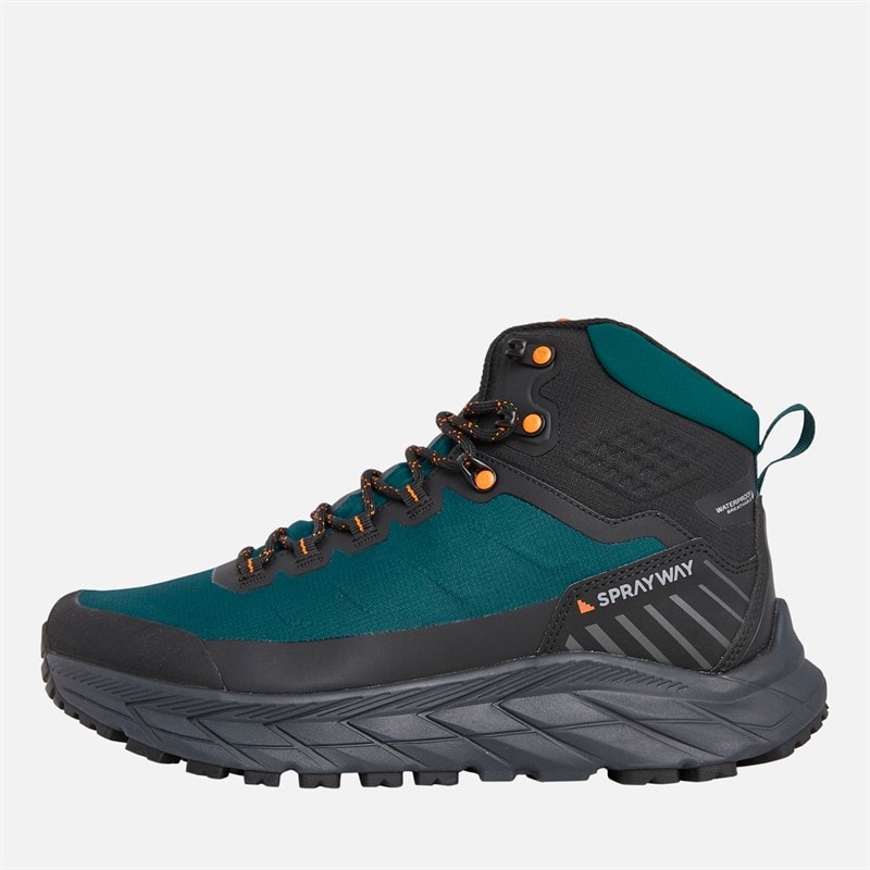 Herre glencoe hydroDRY vandtætte trail vandrestøvler Spruce/Orange - Billede 1