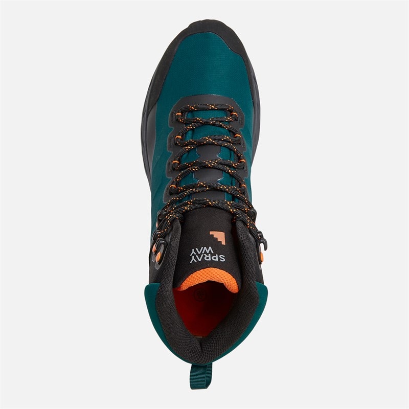 Herre glencoe hydroDRY vandtætte trail vandrestøvler Spruce/Orange - Billede 4