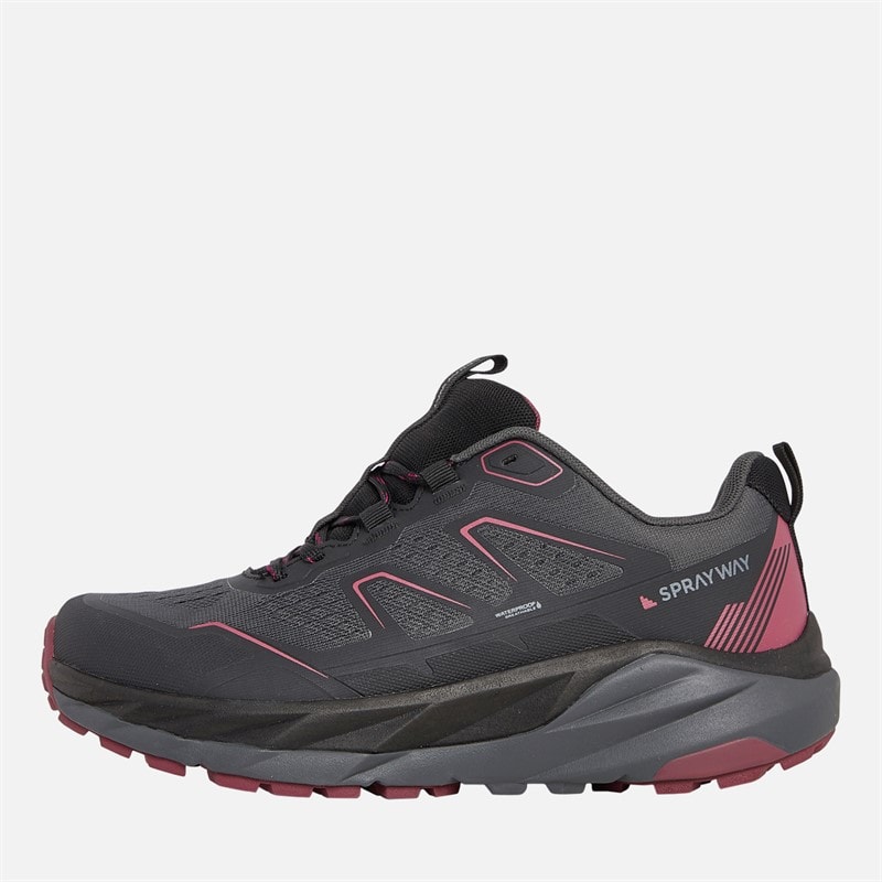 Dame higger 2 hydroDRY vandtætte trail vandresko Sort/Lilla - Billede 1