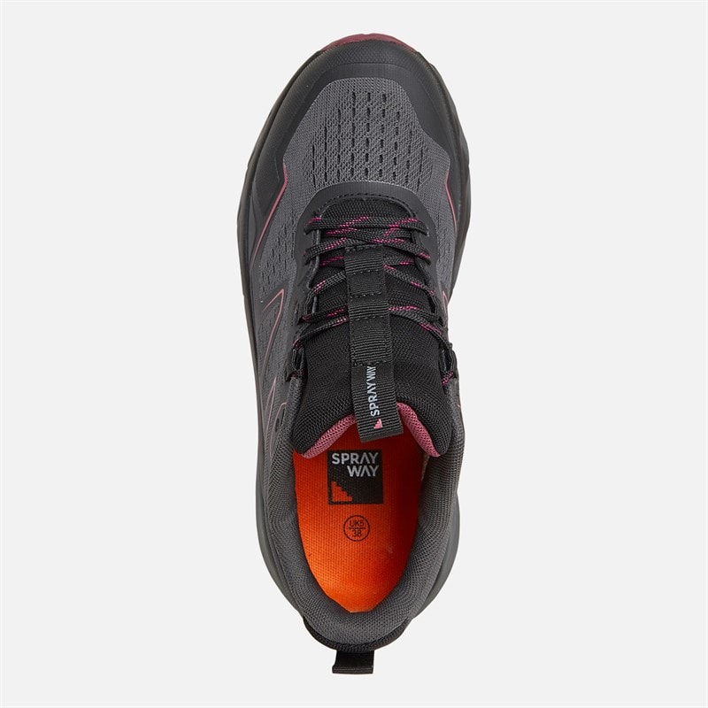 Dame higger 2 hydroDRY vandtætte trail vandresko Sort/Lilla - Billede 4