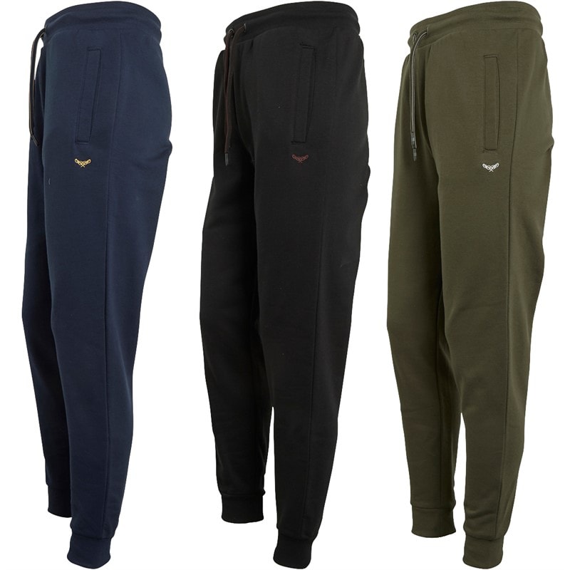Herre trepak joggers med trifoliumprint Sort/Marine/Khaki - Billede 1