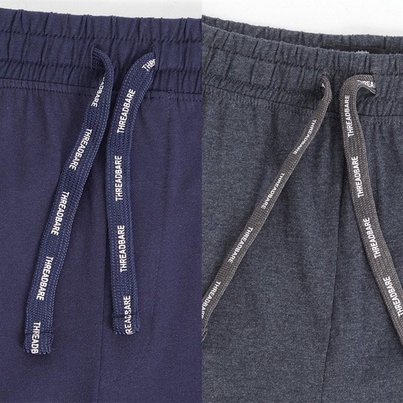 Herre rene to-pack loungewear joggers Charcoal/Marineblå - Billede 3