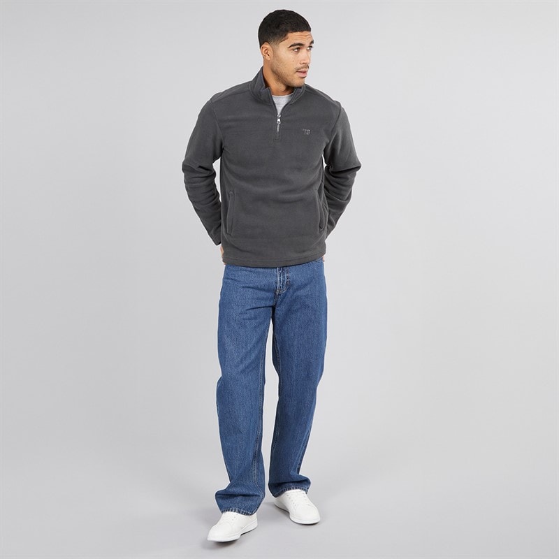 Herre blade 1/4 lynlås fleece Slate - Billede 4