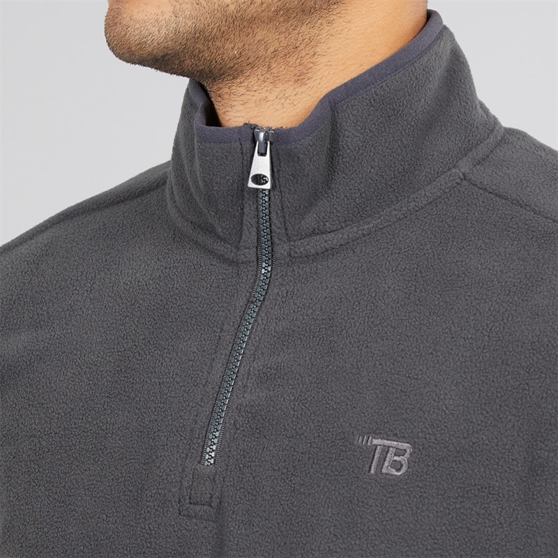 Herre blade 1/4 lynlås fleece Slate - Billede 5