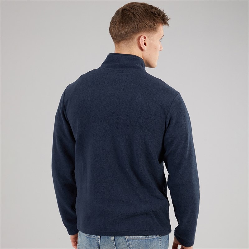 Herre blade 1/4 lynlås fleece Marineblå - Billede 2