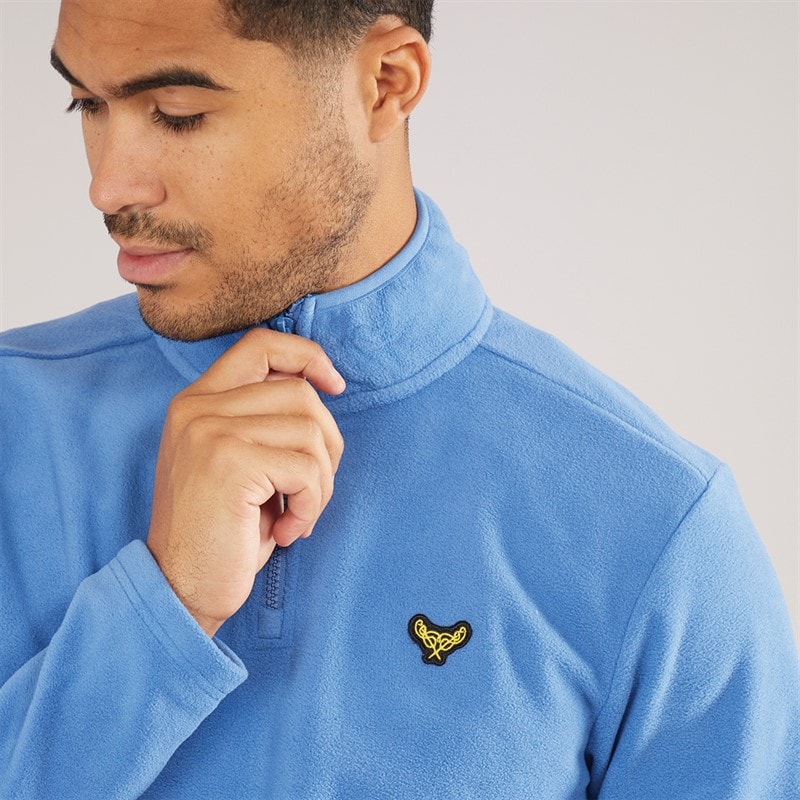 Herre blade 1/4 lynlås fleece Cobalt - Billede 3