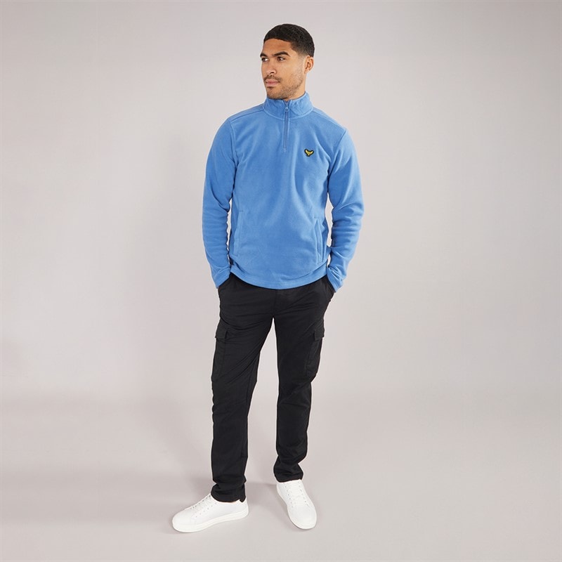 Herre blade 1/4 lynlås fleece Cobalt - Billede 4