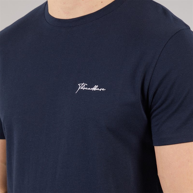 Herre wells t-shirt og shorts pyjamasæt Marineblå - Billede 3