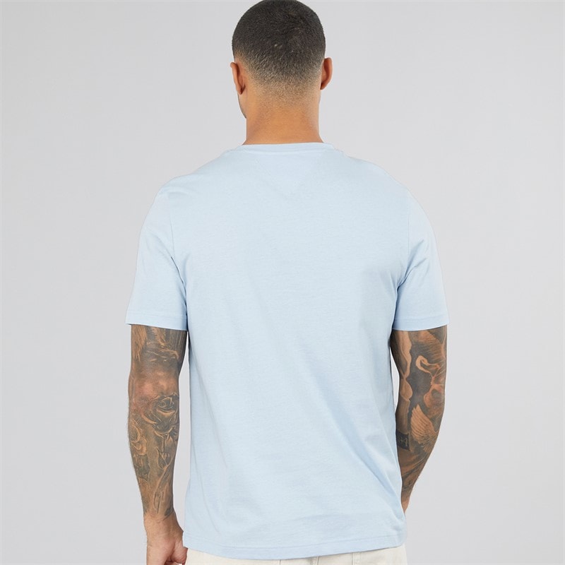 Herre script stack t-shirt Breezy Blue - Billede 2