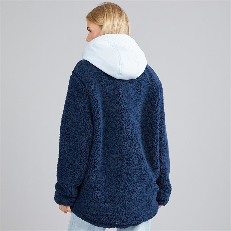 Dame nebraska borg hættejakke Marineblå/Pale Blue - Billede 2