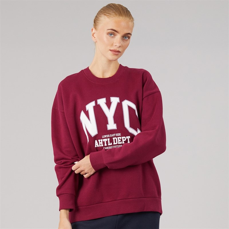 Dame serlida sweatshirt Lys Burgundy - Billede 3