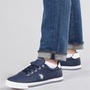 Herre bobby PU træningssko Navy/White PU