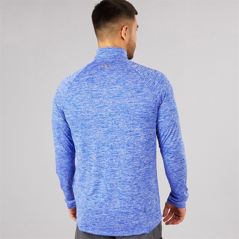 Herre UA Tech 2.0 1/2 zip Royal/Graphite - Billede 2
