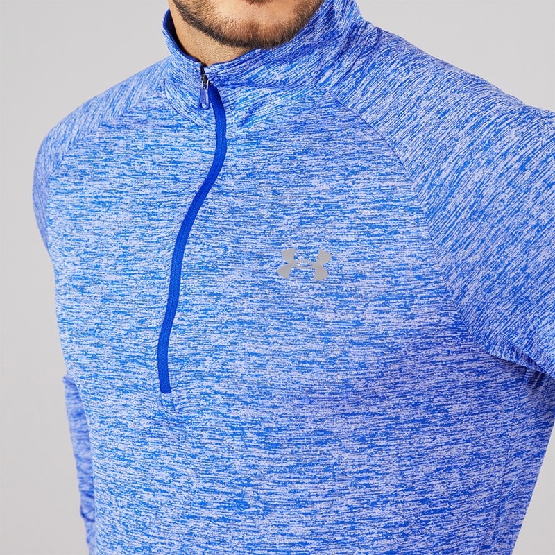 Herre UA Tech 2.0 1/2 zip Royal/Graphite - Billede 3
