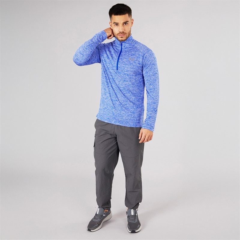 Herre UA Tech 2.0 1/2 zip Royal/Graphite - Billede 4