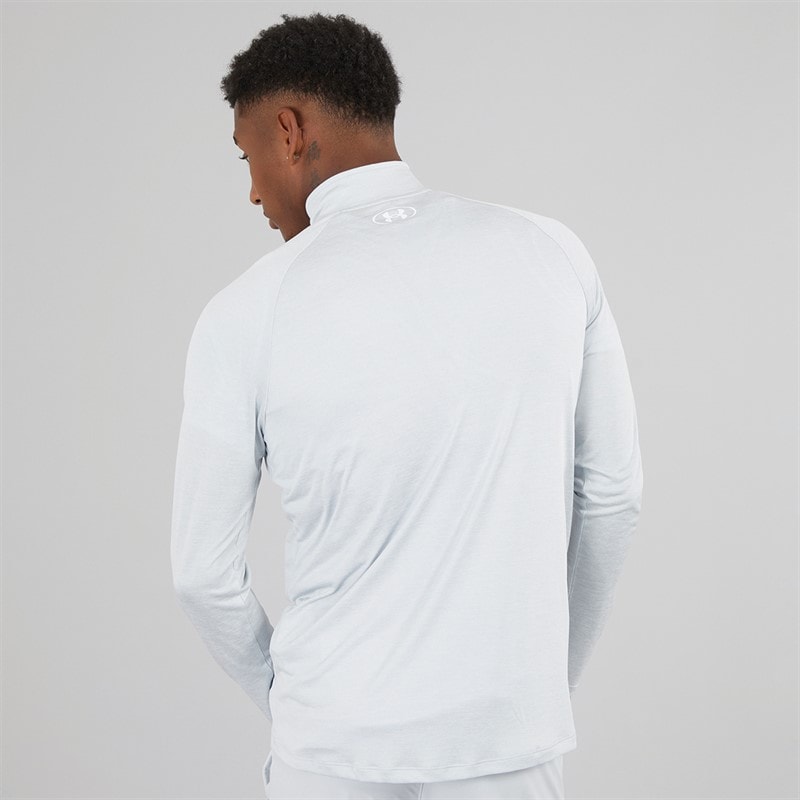 Herre UA Tech 2.0 1/2 zip Halo Grey - Billede 2