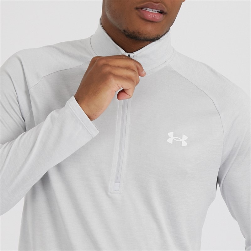 Herre UA Tech 2.0 1/2 zip Halo Grey - Billede 3