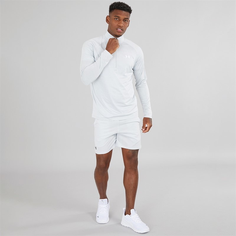 Herre UA Tech 2.0 1/2 zip Halo Grey - Billede 4