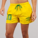 Herre racer badeshorts Gul/Grøn