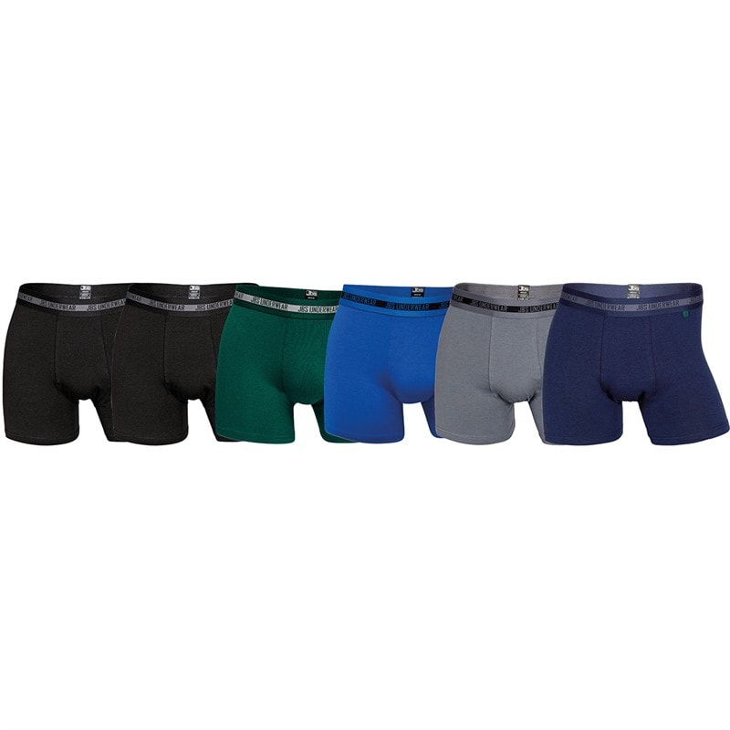 Herre six pack bambus boxershorts Multicolour - Billede 1