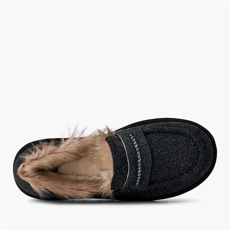 Dame ellis loafer tøfler Sort - Billede 3