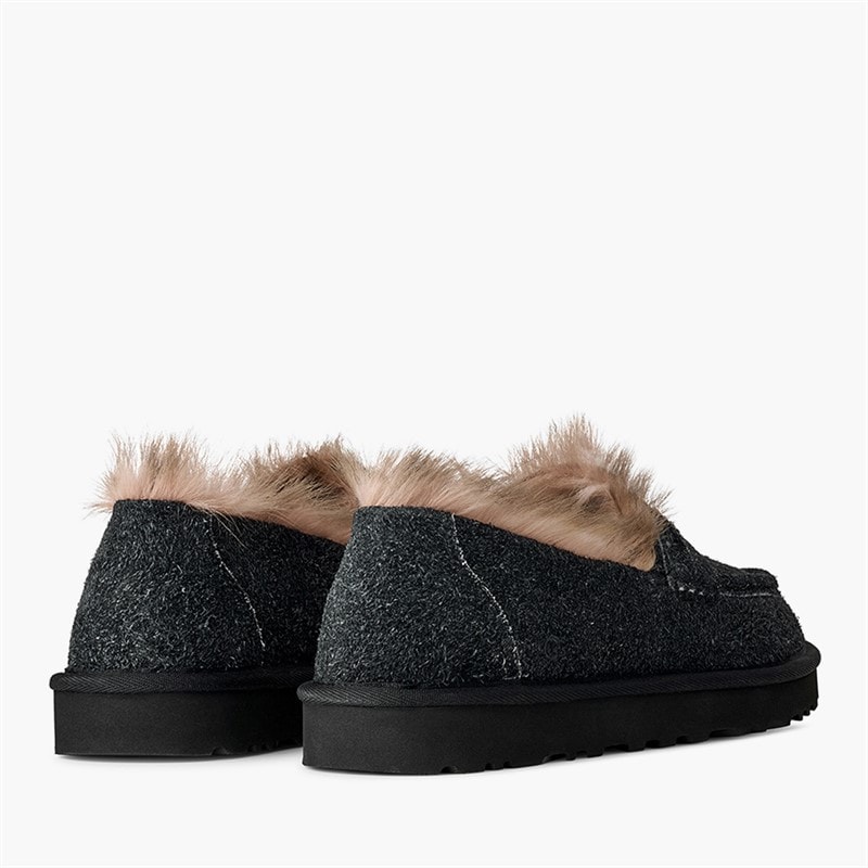 Dame ellis loafer tøfler Sort - Billede 4