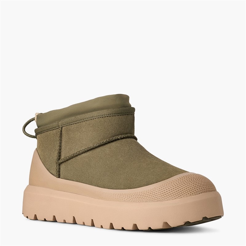 UGG® Herre klassiske ultra mini weather hybrid støvler - Burnt Olive/Mustard Seed