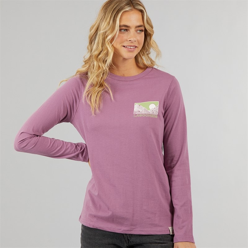 Dame cullen langærmet t-shirt Rosebud - Billede 2