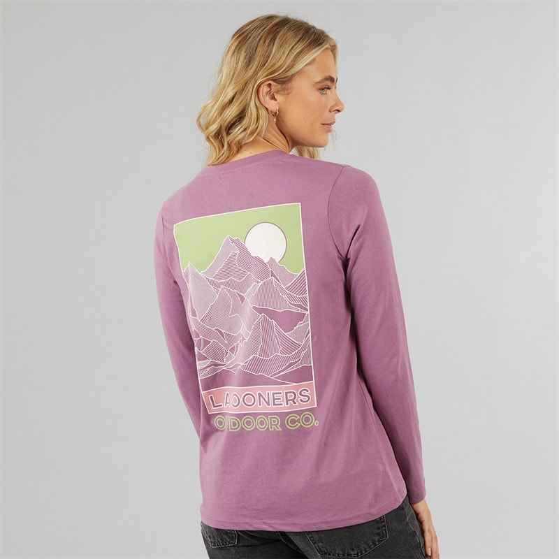 Dame cullen langærmet t-shirt Rosebud - Billede 3
