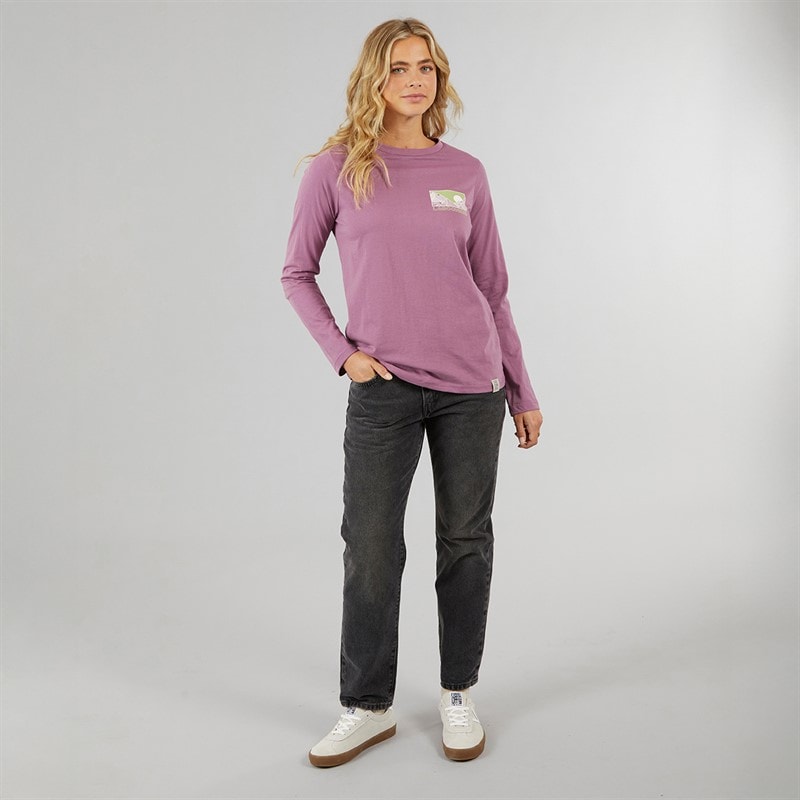 Dame cullen langærmet t-shirt Rosebud - Billede 4