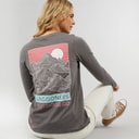 Dame cullen langærmet t-shirt Charcoal