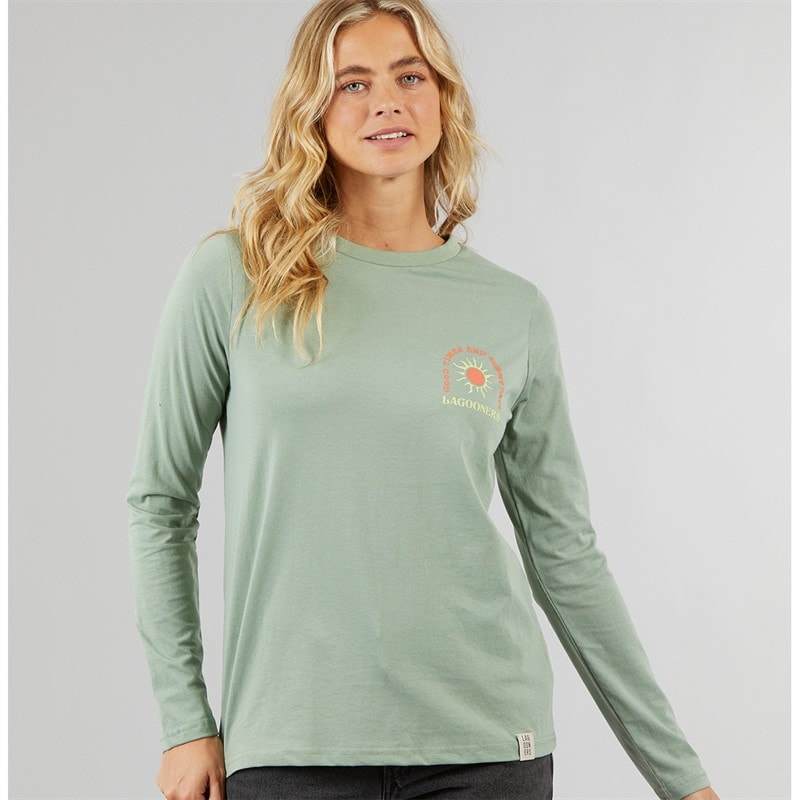 Dame airdrie langærmet t-shirt Green Bay - Billede 2