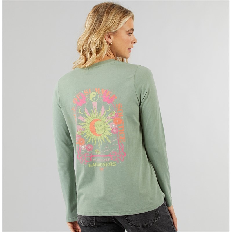Dame airdrie langærmet t-shirt Green Bay - Billede 3