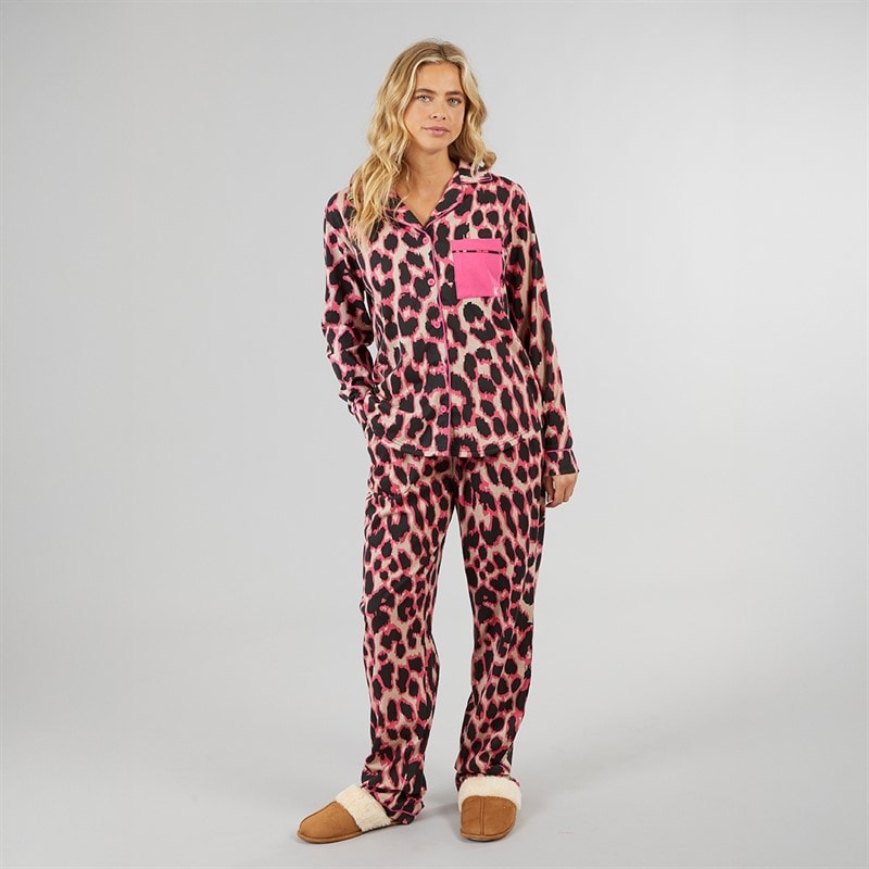 Dame cotter pyjamas Leopard - Billede 4
