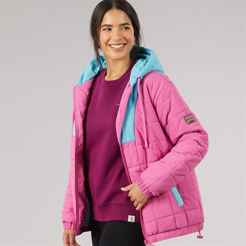 Lagooners Dame ash oth vatteret jakke - Hot Pink