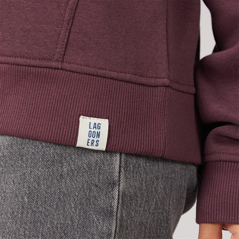 Dame hallowmere 1/4 lynlås sweatshirt Brun - Billede 5