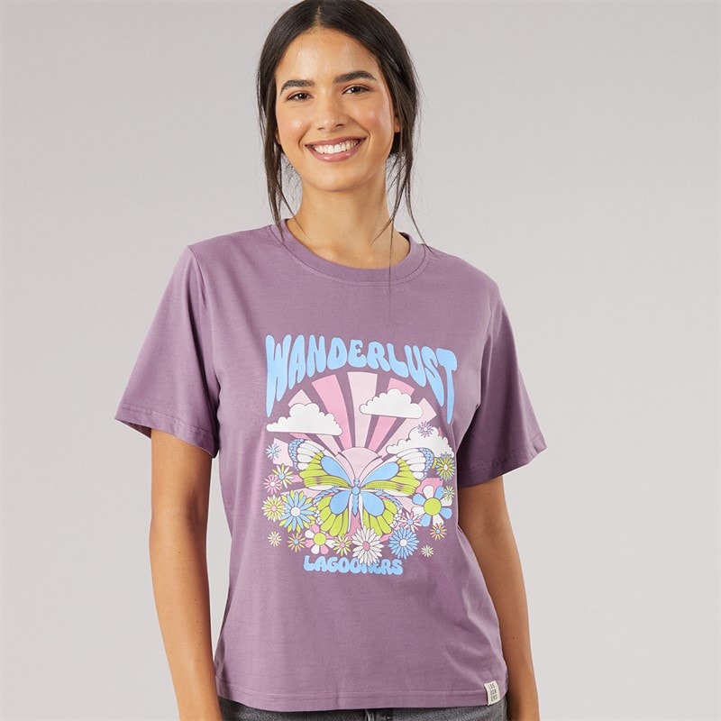 Lagooners Dame wren t-shirt - Grape