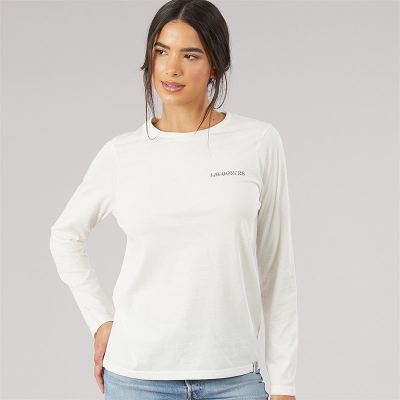 Dame breeze langærmet t-shirt Ecru - Billede 2