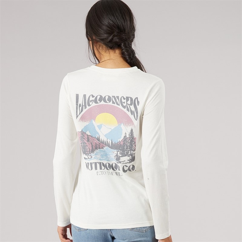 Dame breeze langærmet t-shirt Ecru - Billede 3
