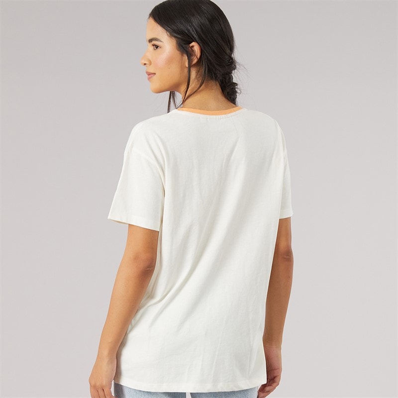 Dame rowan oversized t-shirt Ecru - Billede 2
