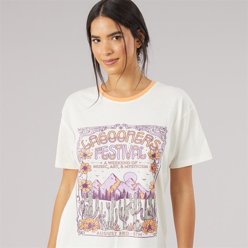 Dame rowan oversized t-shirt Ecru - Billede 3