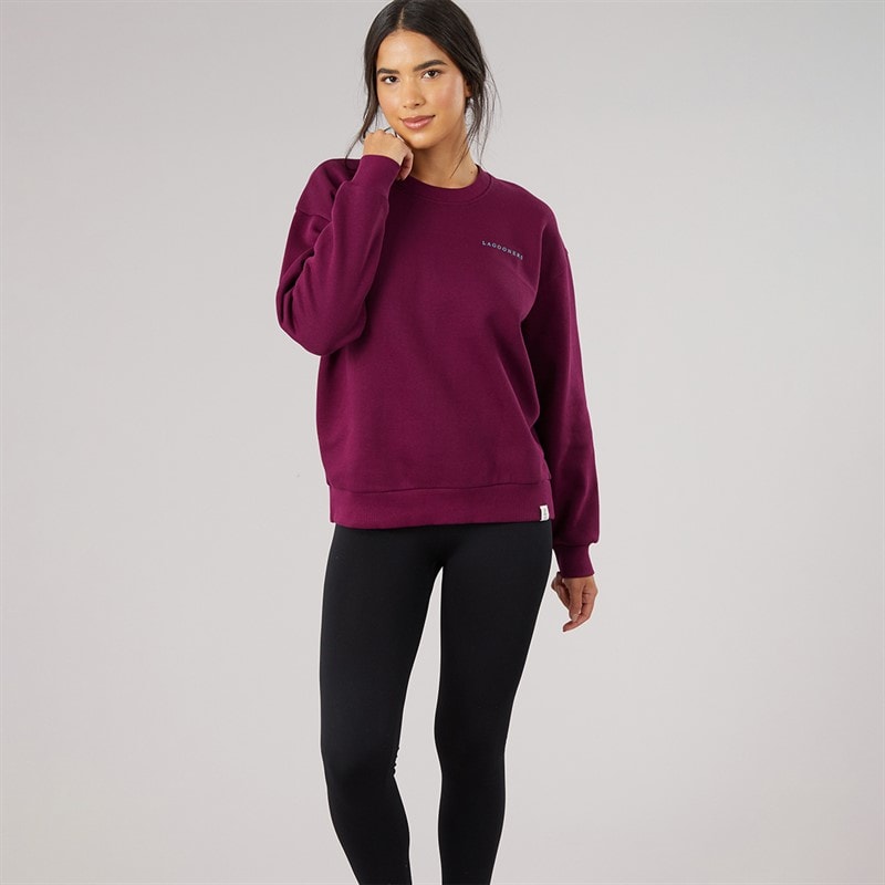 Dame thistleby grafisk sweatshirt Mørkelilla - Billede 4