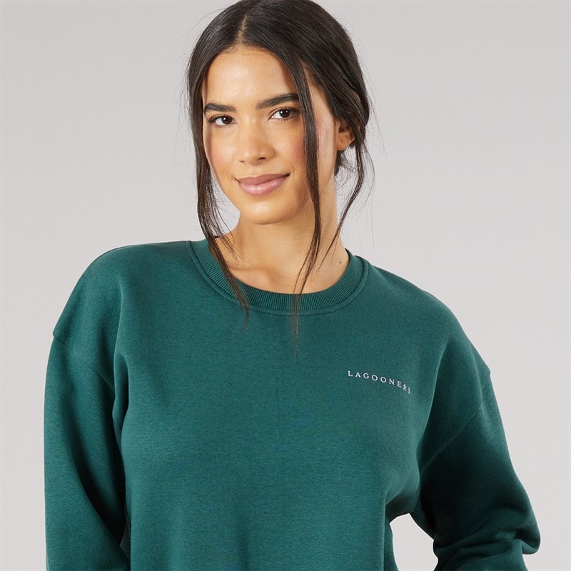 Dame thistleby grafisk sweatshirt Deep Sea - Billede 3