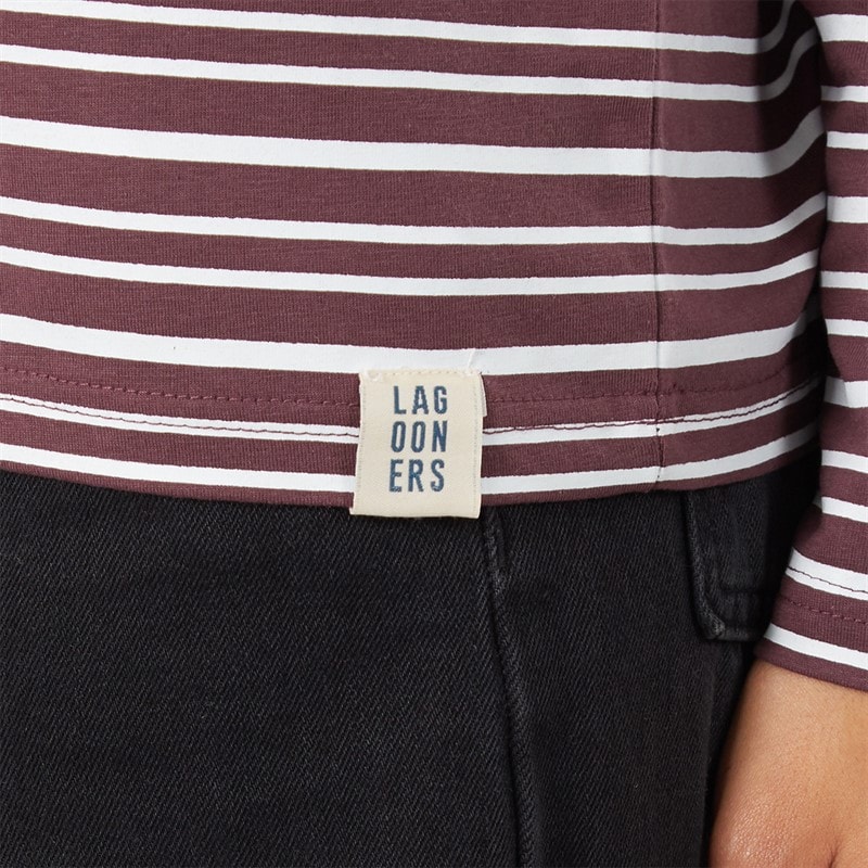 Dame fenwick langærmet t-shirt Brun - Billede 3