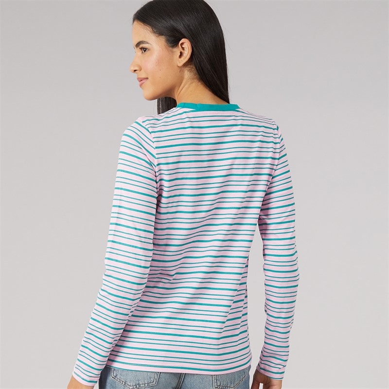 Dame fenwick langærmet t-shirt Pink - Billede 2
