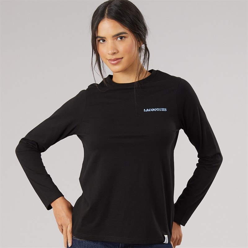 Dame breeze langærmet t-shirt Sort - Billede 2